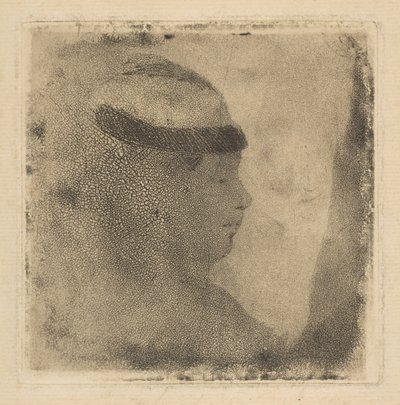 Głowa kobiety z profilu, 1879-80. autorstwa Edgar Degas