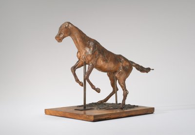 Koń balansujący koń usuwający przeszkodę, koniec lat 80. XIX wieku. autorstwa Edgar Degas