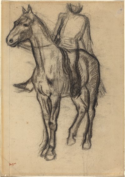 Koń i jeździec autorstwa Edgar Degas