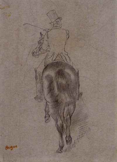 Łowca na koniu autorstwa Edgar Degas