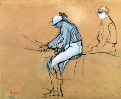 Dżokeje autorstwa Edgar Degas