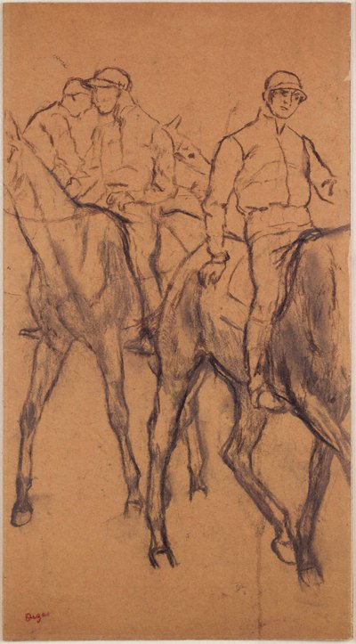 Jockeys auf Pferden autorstwa Edgar Degas