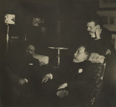 Jules Taschereau, Edgar Degas i Jacques-Emile Blanche, grudzień 1895 autorstwa Edgar Degas