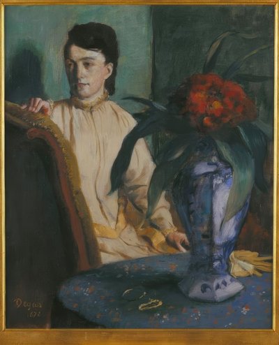 Kobieta z wazonem autorstwa Edgar Degas