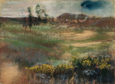 Krajobraz z kominem autorstwa Edgar Degas