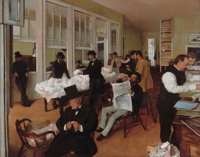 Biuro Bawełny w Nowym Orleanie autorstwa Edgar Degas