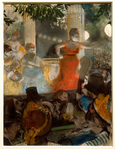 Koncert kawiarniany z ambasadorami Obraz pastelowy Edgara Degasa (1834-1917) 1876 Nd. 0,36 x 0,28 m Lyon. Muzeum Sztuk Pięknych autorstwa Edgar Degas