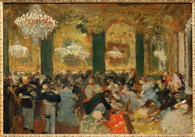 Le souper au bal (olej na płótnie) autorstwa Edgar Degas