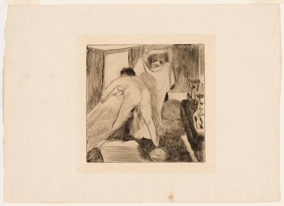 Opuszczanie wanny autorstwa Edgar Degas