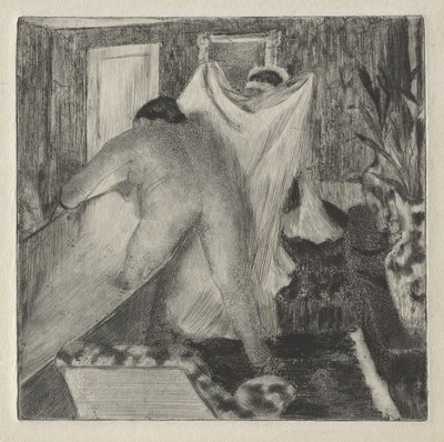 Wyjście z łaźni, ok. 1878-80 autorstwa Edgar Degas
