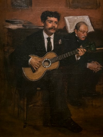 Lorenzo Pagans i Augustus De Gas. Około 1871-72. Olej na płótnie. autorstwa Edgar Degas