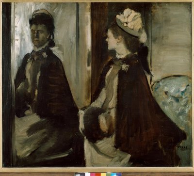 Madame Jeantaud przy lustrze autorstwa Edgar Degas