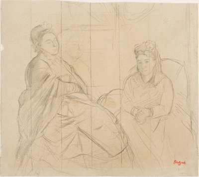 Madame Lisle i Madame Loubens autorstwa Edgar Degas