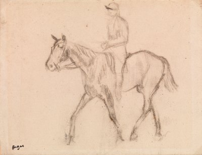 Człowiek na koniu autorstwa Edgar Degas