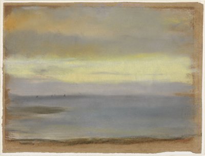 Morze, Zachód słońca autorstwa Edgar Degas