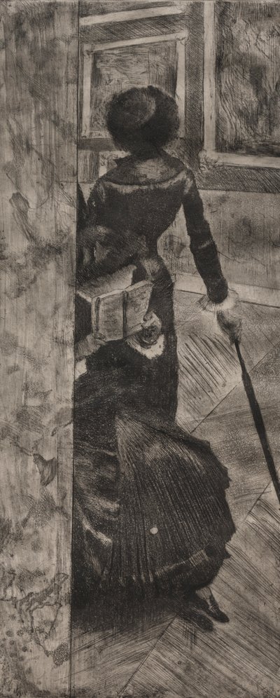 Mary Cassatt w Luwrze: Galeria obrazów, 1879-1880. autorstwa Edgar Degas