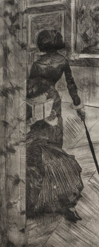 Mary Cassatt w Luwrze: Galeria obrazów, 1879-1880. autorstwa Edgar Degas