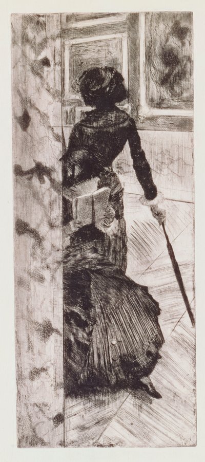 Mary Cassatt w Luwrze: Galeria obrazów, 1879-80 autorstwa Edgar Degas