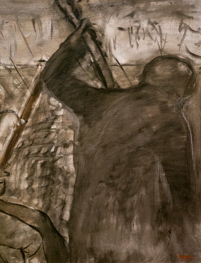 Muzycy w orkiestrze (szczegół). Około 1870. Olej na płótnie. autorstwa Edgar Degas