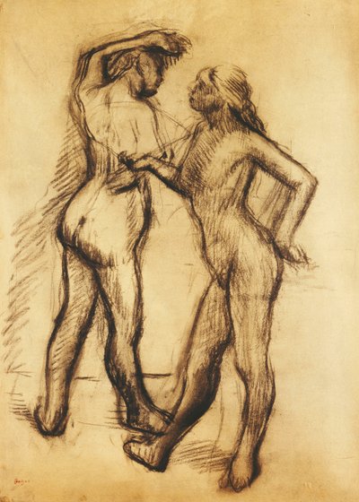 Nagie studium autorstwa Edgar Degas