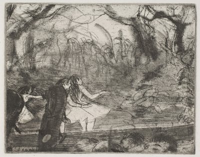 Na etapie III, 1876-77. autorstwa Edgar Degas