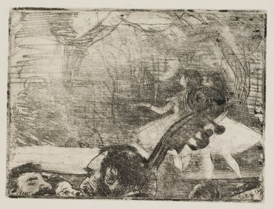 Na scenie I autorstwa Edgar Degas