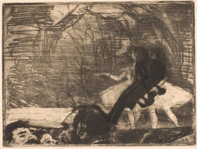 Na scenie autorstwa Edgar Degas