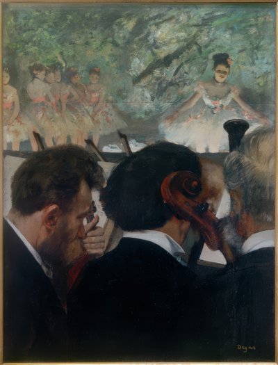 Muzyka orkiestrowa autorstwa Edgar Degas