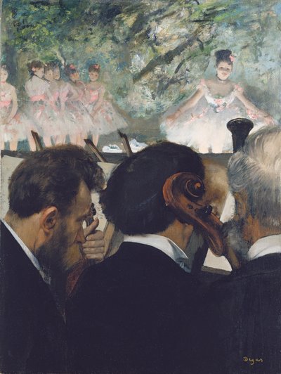 Muzycy Orkiestry autorstwa Edgar Degas