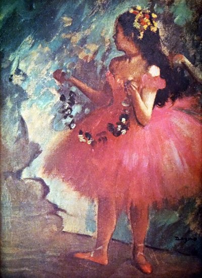 Obraz zatytułowany Tancerka w różanej sukience autorstwa Edgara Degas autorstwa Edgar Degas