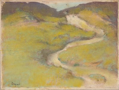 Ścieżka na polu autorstwa Edgar Degas