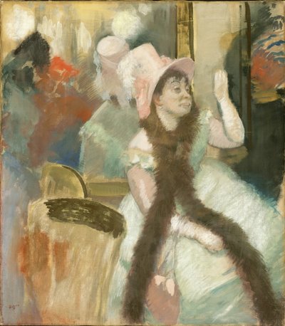 Portret po balu kostiumowym Portret Madame Dietz-Monnin, 1879. autorstwa Edgar Degas