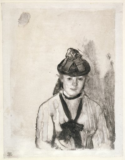 Portret Ellen Andrée, ok. 1876 r. autorstwa Edgar Degas