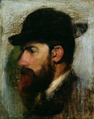 Portret Henri Rouarta (1833-1912) 1871 autorstwa Edgar Degas