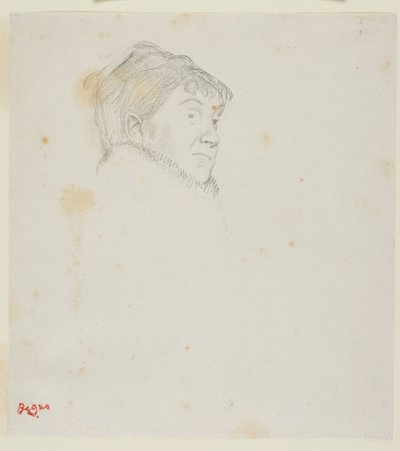 Portret Madame Dietz-Monnin (wcześniej Głowa kobiety) autorstwa Edgar Degas