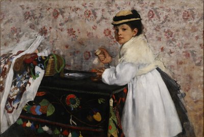 Portret mlle. Hortensja Valpinçon autorstwa Edgar Degas