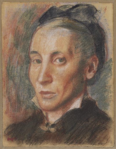 Portret kobiety, ok. 1881 (pastel na graficie na papierze wykładanym) autorstwa Edgar Degas
