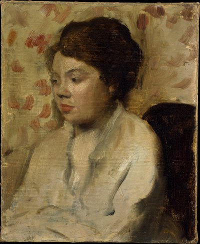 Portret młodej kobiety autorstwa Edgar Degas
