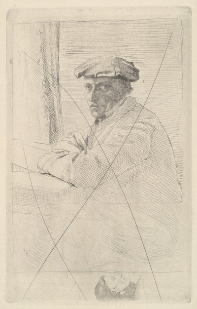 Portret grawera Joseph Tourny, 1857 (akwaforta anulowana) autorstwa Edgar Degas
