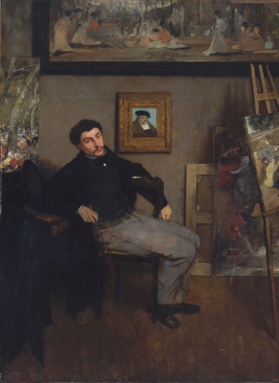 Portret malarza Tissota autorstwa Edgar Degas