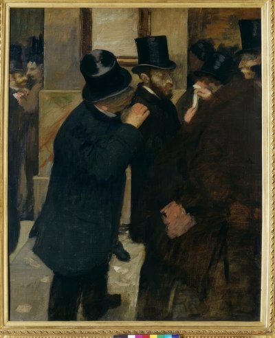 Portrety na Giełdzie autorstwa Edgar Degas