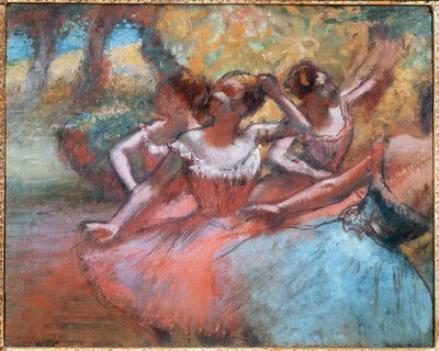 Cztery tancerki (pastel na papierze) autorstwa Edgar Degas
