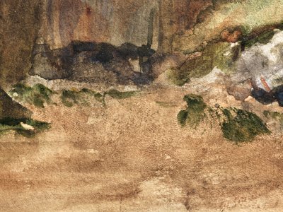 Skały w Bagnoles-De-L"Orne autorstwa Edgar Degas