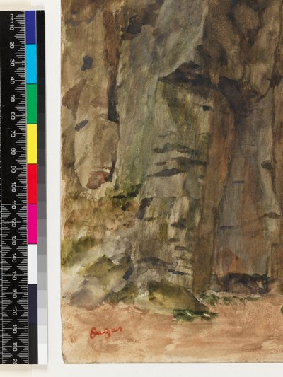 Skały w Bagnoles-De-L"Orne, przed 1917 r. autorstwa Edgar Degas