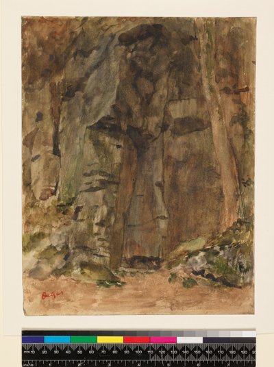 Skały w Bagnoles-De-L"Orne, przed 1917 r. autorstwa Edgar Degas