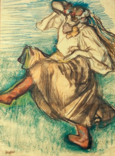 rosyjska tancerka autorstwa Edgar Degas