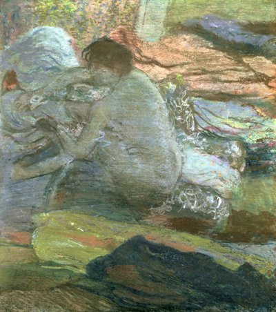 Siedząca kobieta susząca stopy, ok. 1893 r. autorstwa Edgar Degas