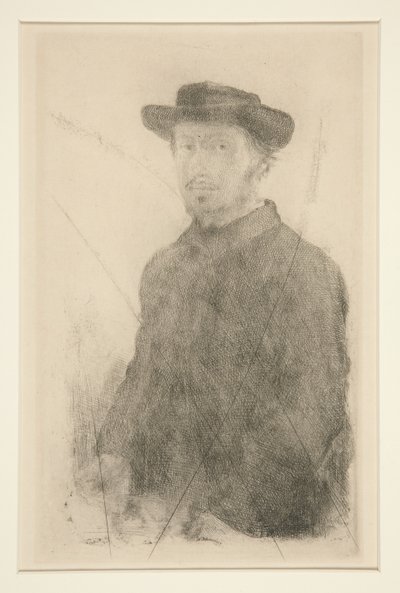 Autoportret, 1857 autorstwa Edgar Degas