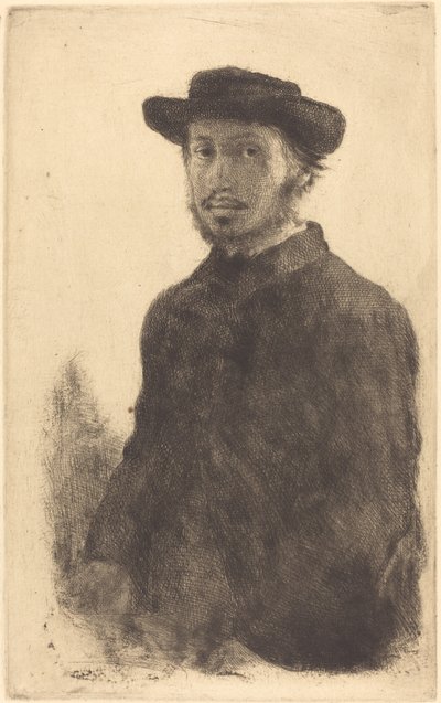 Autoportret Edgar Degas, sam, 1857. autorstwa Edgar Degas