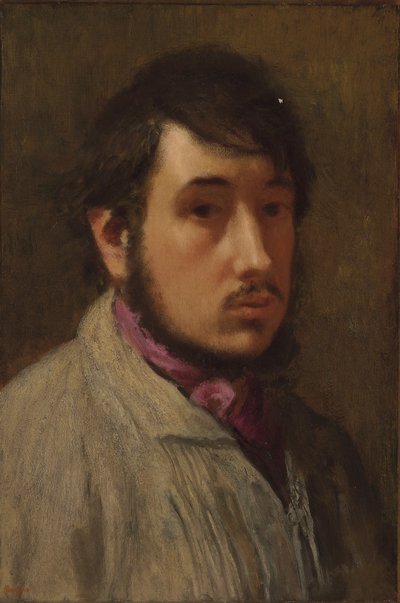 Autoportret, ok. 1858 autorstwa Edgar Degas